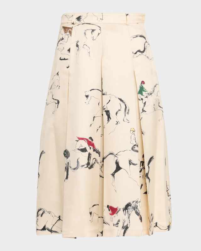 Mark Pleated Bermuda Skirt